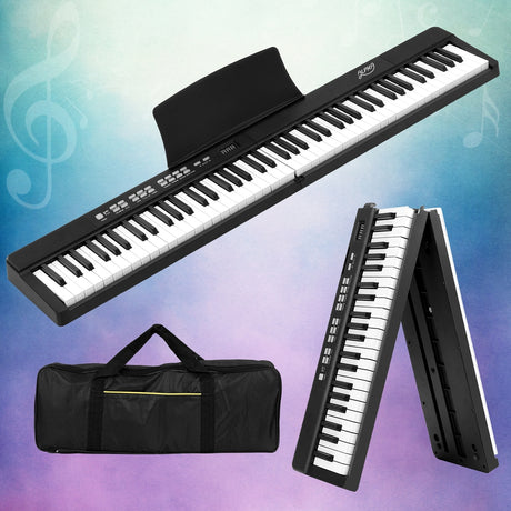 DS NA 88 Keys Foldable Electronic Piano Keyboard Digital Electric w/ Carry Bag
