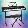 DS NA 61 Keys Electronic Piano Keyboard Digital Electric w/ Stand Stool Black
