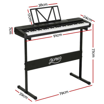 DS NA 61 Keys Electronic Piano Keyboard Digital Electric w/Stand Touch Sensitive