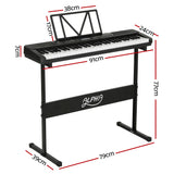 DS NA 61 Keys Electronic Piano Keyboard Digital Electric w/Stand Touch Sensitive