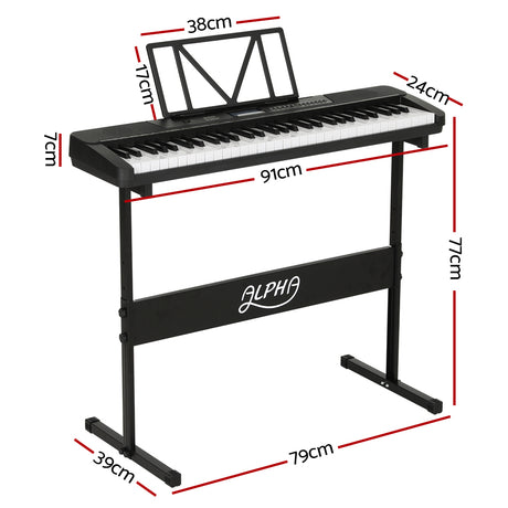 DS NA 61 Keys Electronic Piano Keyboard Digital Electric w/Stand Touch Sensitive