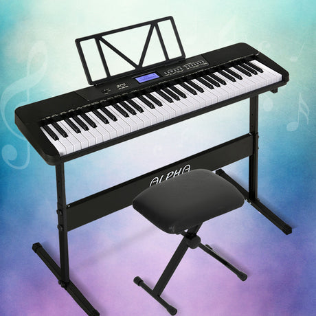 DS NA 61 Keys Electronic Piano Keyboard Digital Electric w/ Stand Stool Touch
