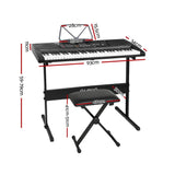 DS NA 61 Keys Electronic Piano Keyboard Digital Electric w/ Stand Stool Lighted