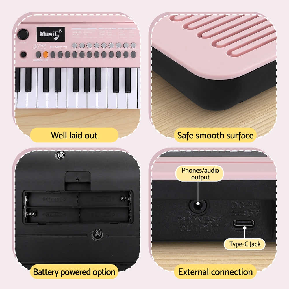 DS NA Alpha 37-Key Digital Piano Keyboard for Kids Beginners Electronic