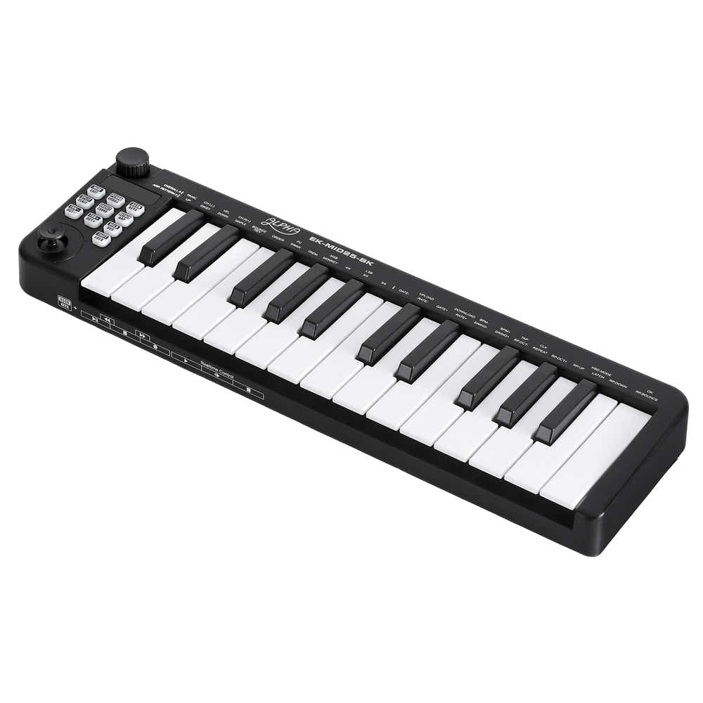 DS NA Alpha 25-Key MIDI Keyboard Controller Portable USB Laptop Black