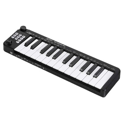 DS NA Alpha 25-Key MIDI Keyboard Controller Portable USB Laptop Black