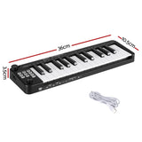 DS NA Alpha 25-Key MIDI Keyboard Controller Portable USB Laptop Black
