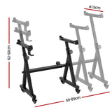 DS NA Alpha Heavy Duty Adjustable Piano Stand with Lockable Wheels Z-Stand Black