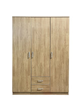 Evander 3 Doors Wardrobe With Drawers Upgraded