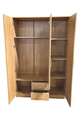 Evander 3 Doors Wardrobe With Drawers Upgraded