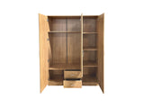 Evander 3 Doors Wardrobe With Drawers Upgraded
