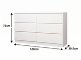 Enkel 6-Drawer Lowboy