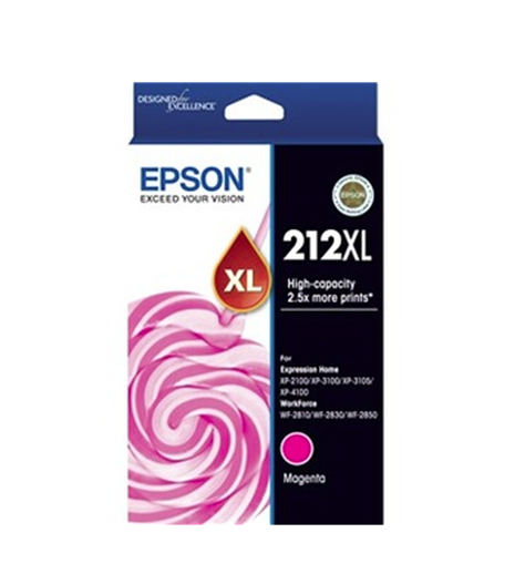DS PB Epson 212XL Ink Cartridge - Magenta High Yield  (350 Pages)