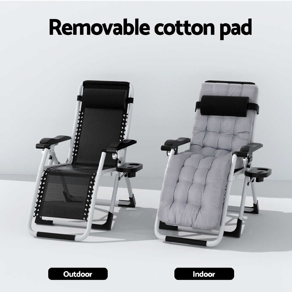 Gardeon Sun Lounge Folding Lounger Camping Zero Gravity Chair