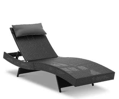 Outdoor Sun Lounger with Aluminium Frame