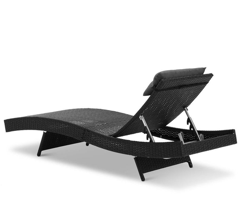 Outdoor Sun Lounger Aluminium frame