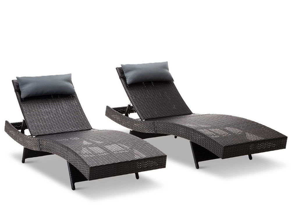 Outdoor Sun Lounger Aluminium frame