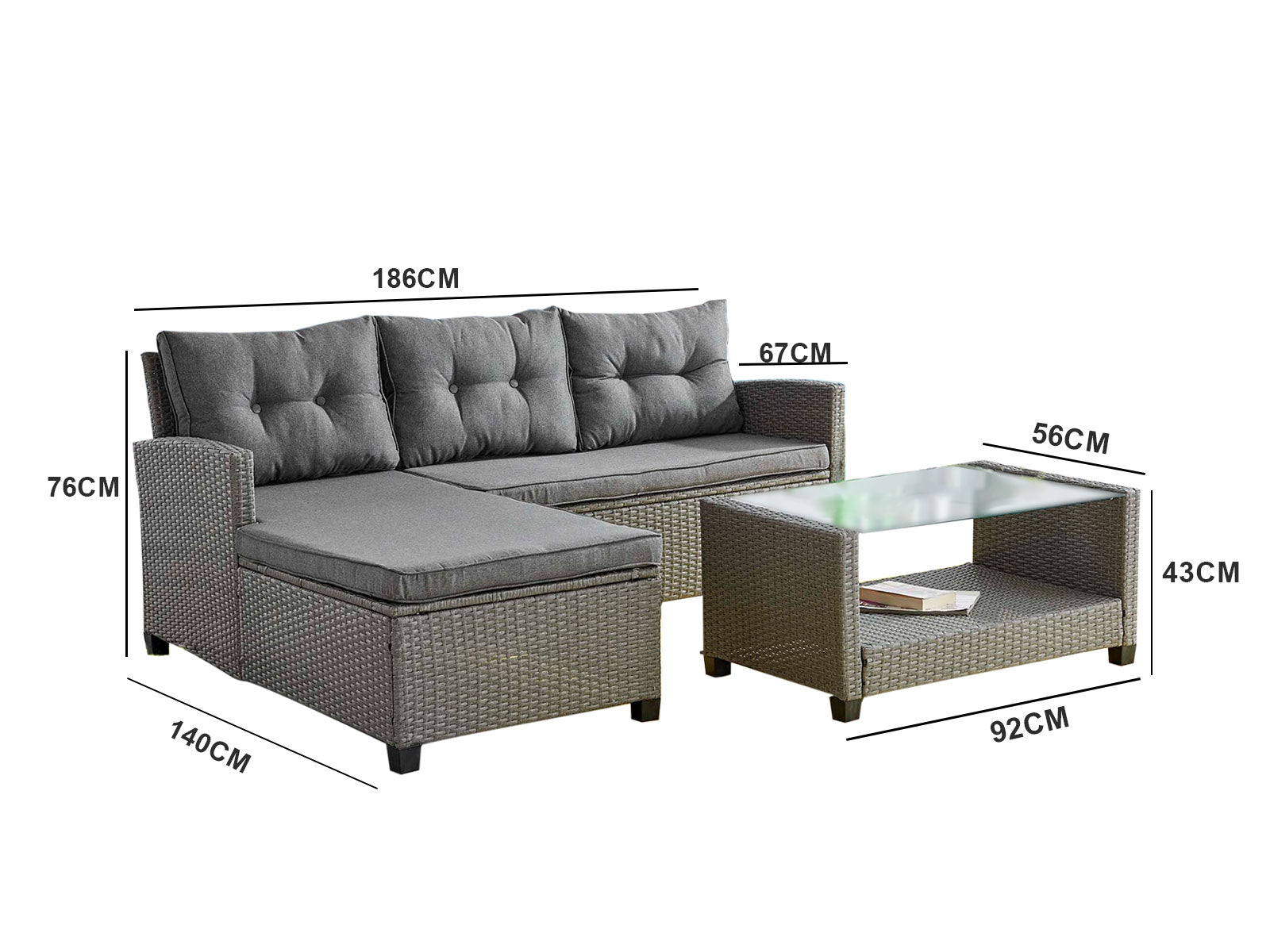 Brezza Outdoor Corner Lounge