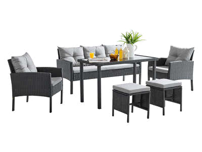 Ettaro 6PC Outdoor Set PE rattan