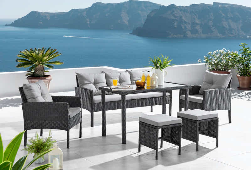 Ettaro 6PC Outdoor Set PE rattan