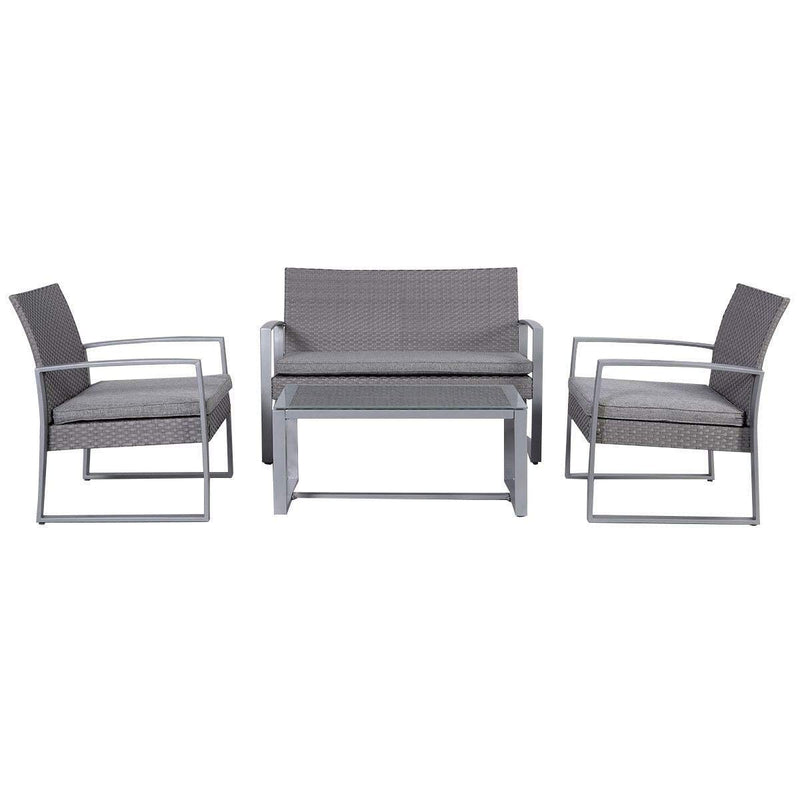 Lugano Outdoor Lounge 4 pc set PE rattan
