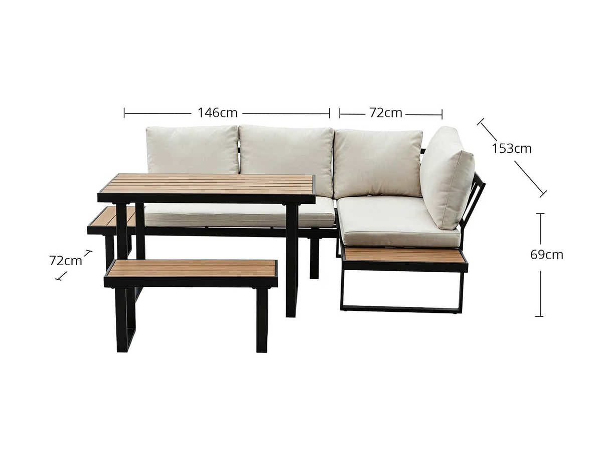 DS Sicily Outdoor Lounge Dining Set