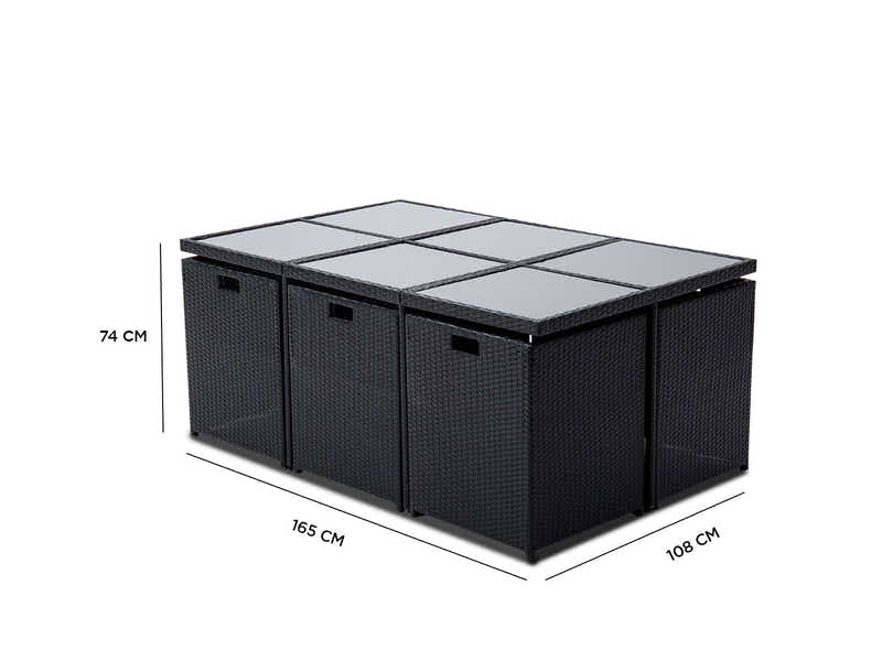 Genoa 11-Piece Aluminium Outdoor Dining Set