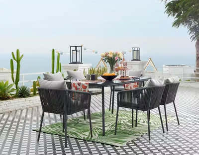 Nastro Outdoor Dining Set Aluminium frame