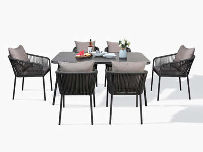 Nastro Outdoor Dining Set Aluminium frame