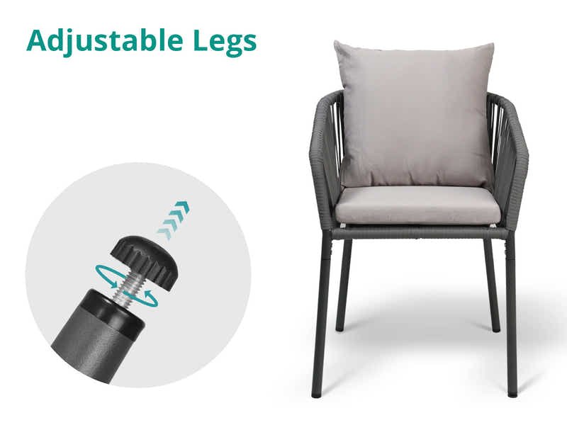 Nastro Outdoor Dining Set Aluminium frame