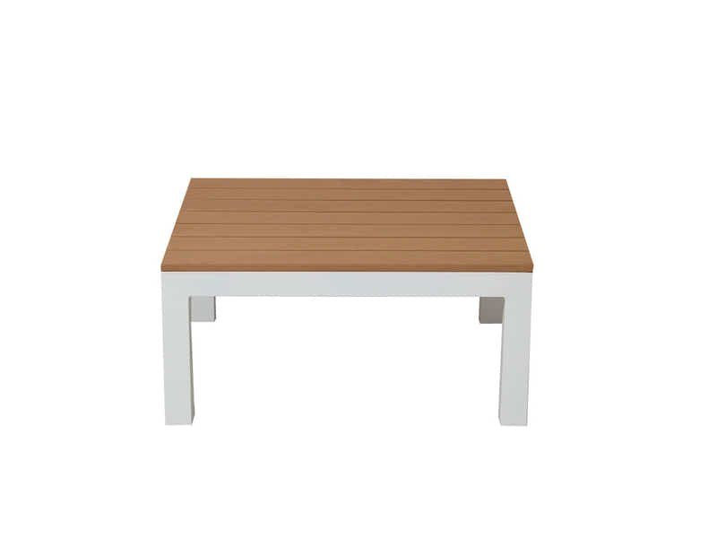 Nordik Corner Lounge White and Teak