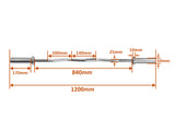1.2m Olympic Curl Bar x1