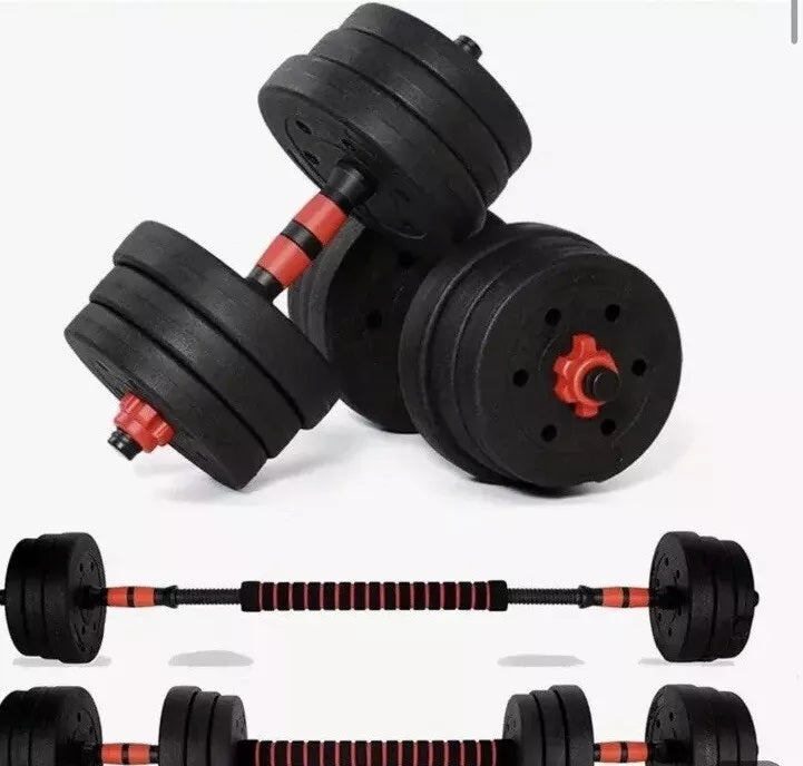Dumbbell Set 3in1 Adjustable Barbell 20KG