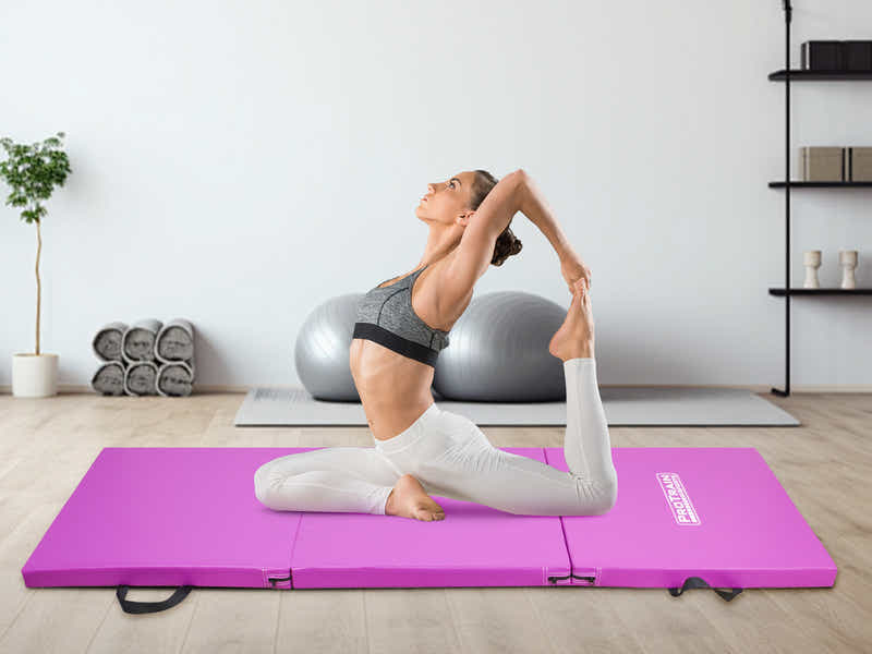 Folding Exercise Mat - Purple