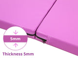Folding Exercise Mat Purple Color