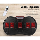 Everfit Vibration Machine Platform Vibrator Resistance Rope Black