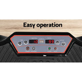 Everfit Vibration Machine Platform Vibrator Resistance Rope Black