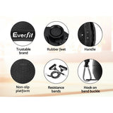 Everfit Vibration Machine Platform Vibrator Resistance Rope Black