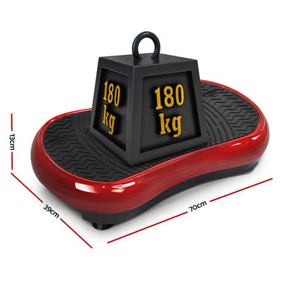 DS NA Vibration Machine Plate Platform Body Shaper Home Gym Fitness Maroon