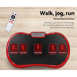 DS NA Vibration Machine Plate Platform Body Shaper Home Gym Fitness Maroon