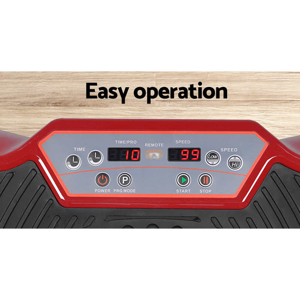 DS NA Vibration Machine Plate Platform Body Shaper Home Gym Fitness Maroon