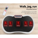DS NA Vibration Machine Plate Platform Body Shaper Home Gym Fitness White