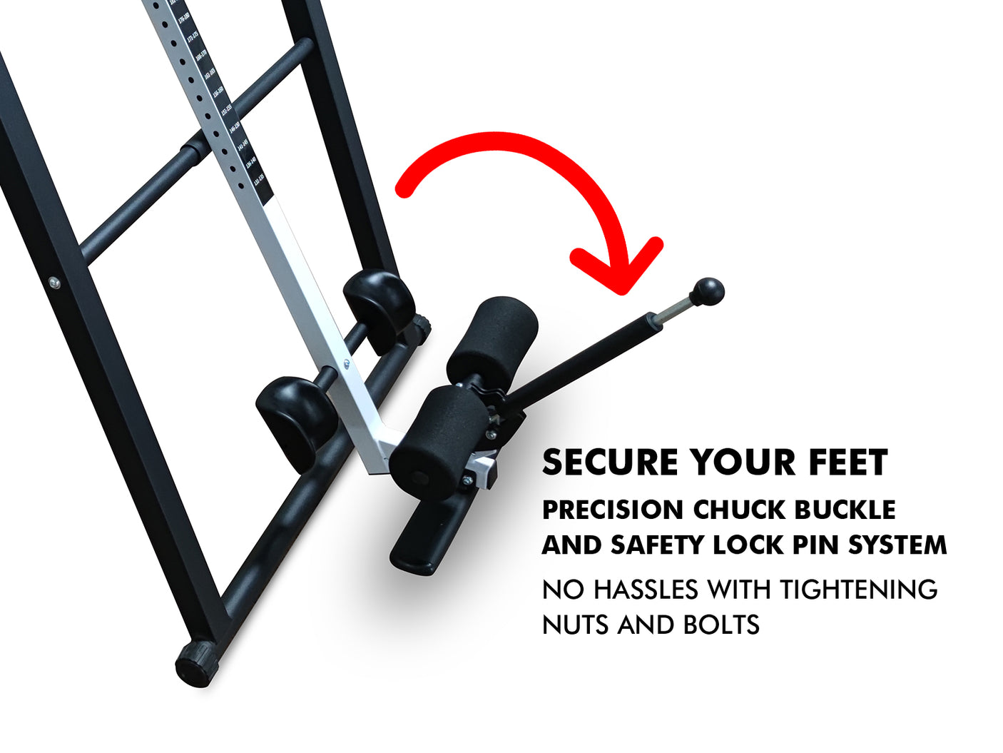 Inversion Table With Inflatable Waist Pad