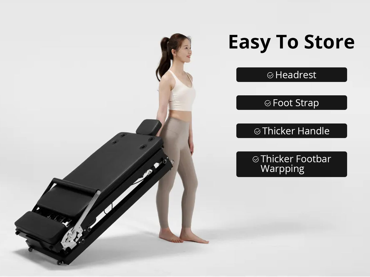 Foldable Pilates Reformer Plus