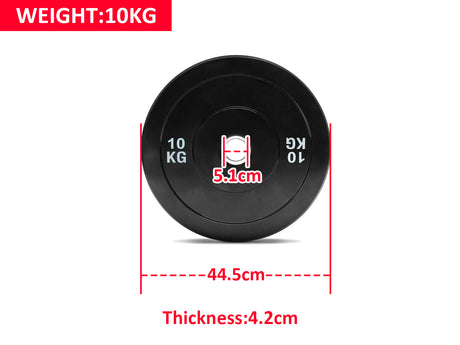 Rubber Bumper Plates 10KG x2