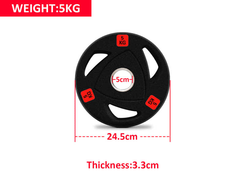 DS Rubber Weight Plates 5kg - Set of 4