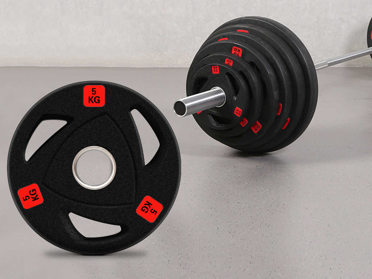 DS Rubber Weight Plates 5kg - Set of 4