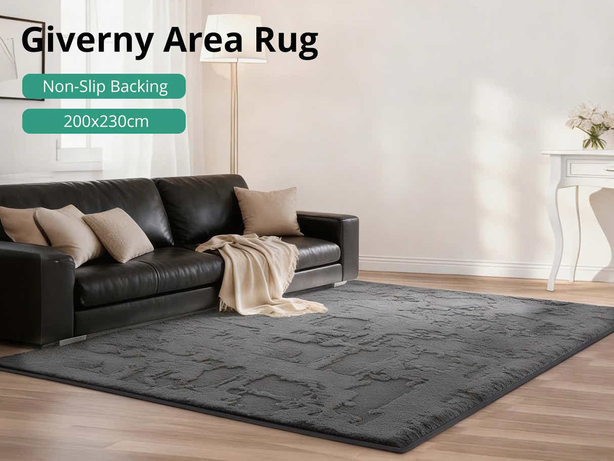 Giverny Area Rug 200cm x 230cm - Grey