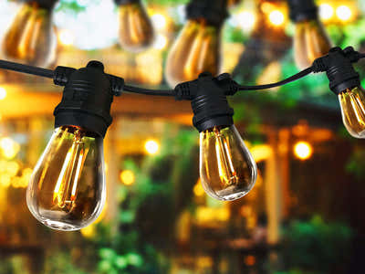 Waterproof Festoon Lights with LED Bulbs - 20 m