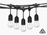 Suspended socket festoon light S14 32M Tungsten